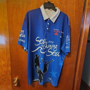 Men's 2XL Hawk Racing World Team 2012 Sea to Shining Sea Bicycle Polo
